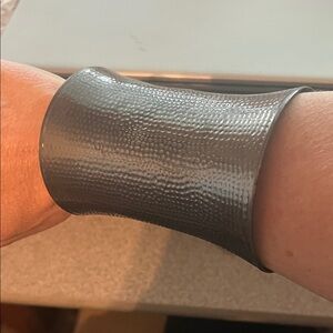 Modern Silver Wearable Cuff